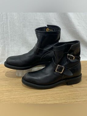 Chippewa Raynard Whirlwind Women’s Size 8M Black Leather Moto Vibram Sole Boots